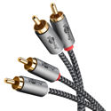 Adaptor RCA male to 2x RCA male 2m