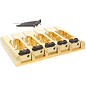 3-D Bass Bridge, 5-string, Gold