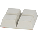 Rubber Feet White, Square :: Rubber Feet - Adhesive :: Hardware ...